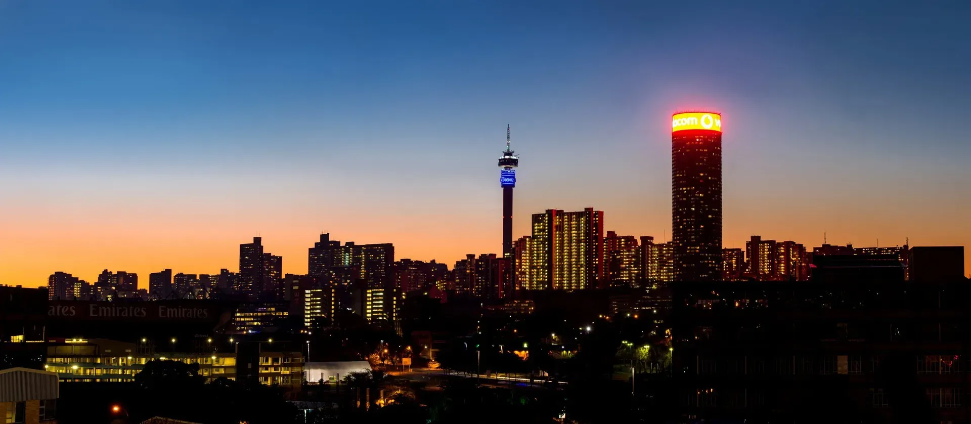 Johannesburg şehir manzarası