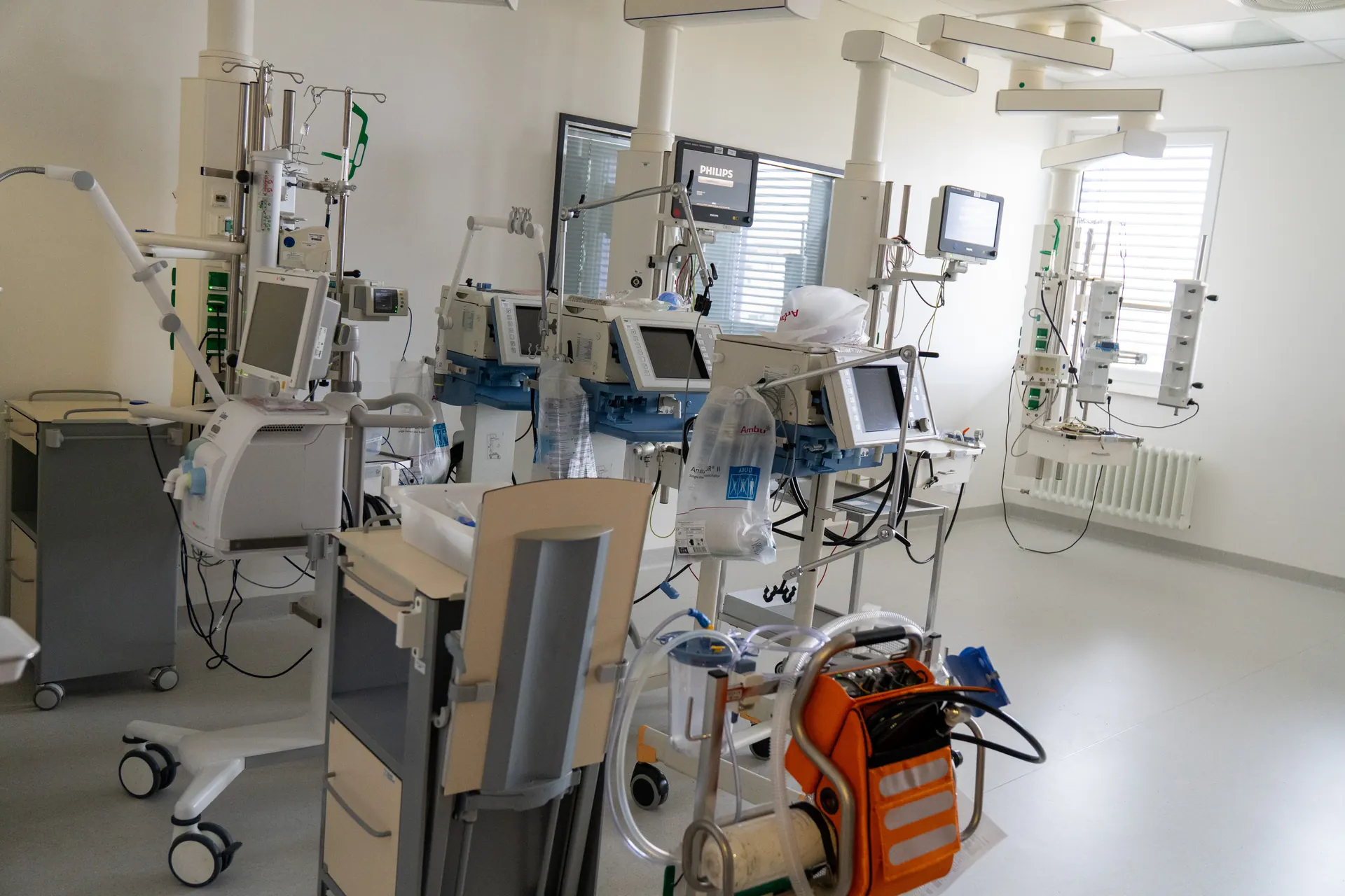 Postes de surveillance avec moniteurs à la Weight Doctors® Nationalklinik