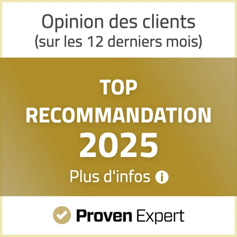ProvenExpert Top Recommandation 2025